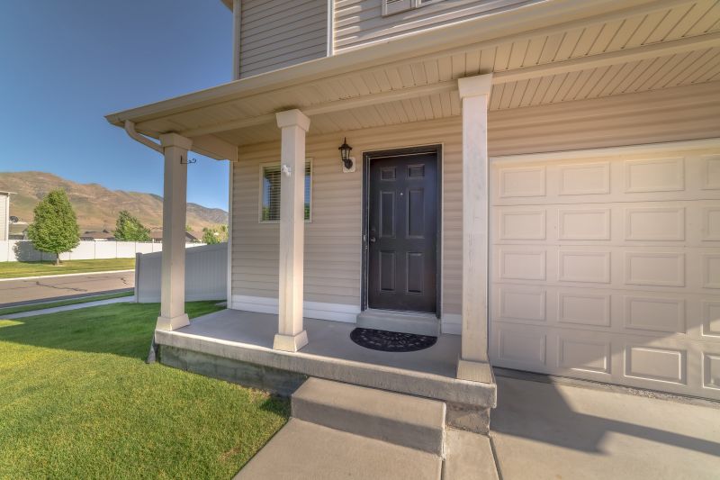 Contemporary Concrete Porch