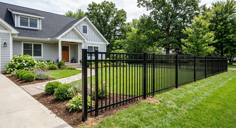 Metal Pool Fence Installation in Pearland, TX